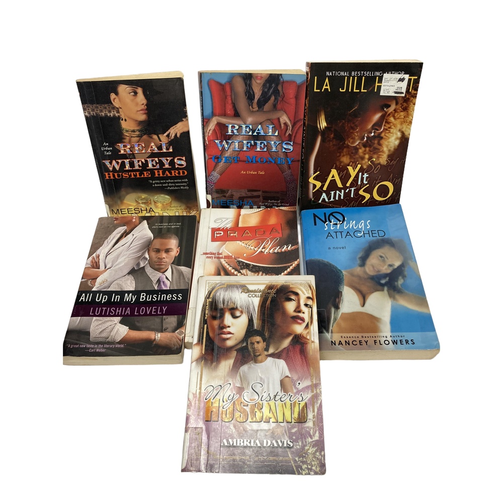 7 Paperback Books Urban Authors incl Misha Mink Ashle‎ Antoinette Nancy Flowers
